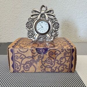 Brighton Silver Table Clock